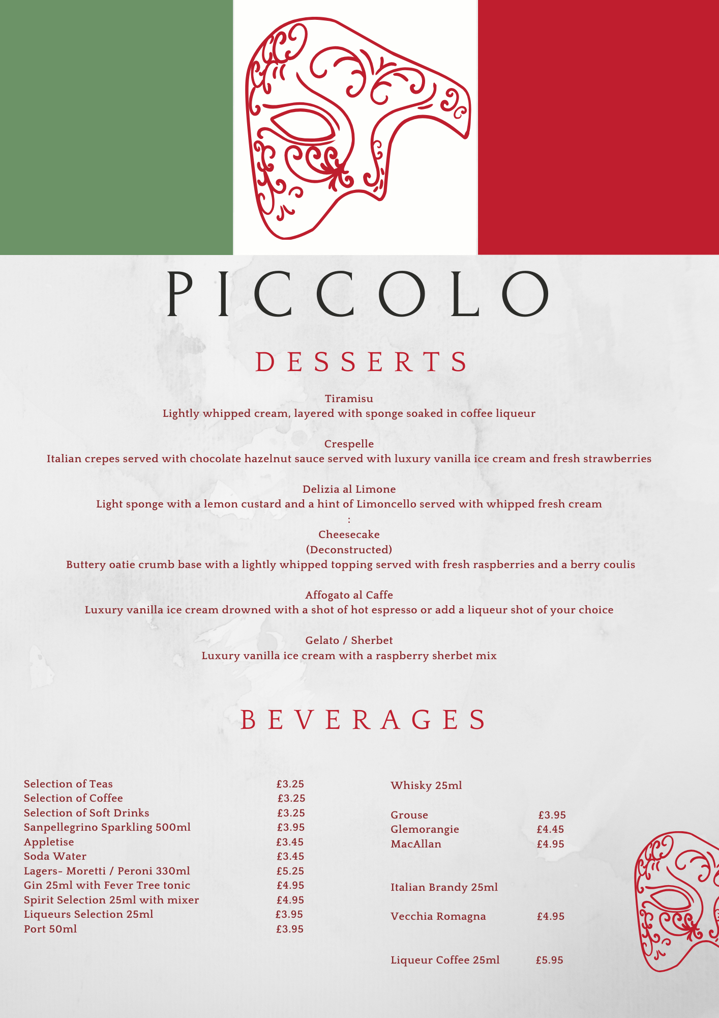 piccolo desserts